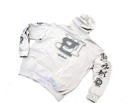 City Global "reflective" Hoodie (Cement)