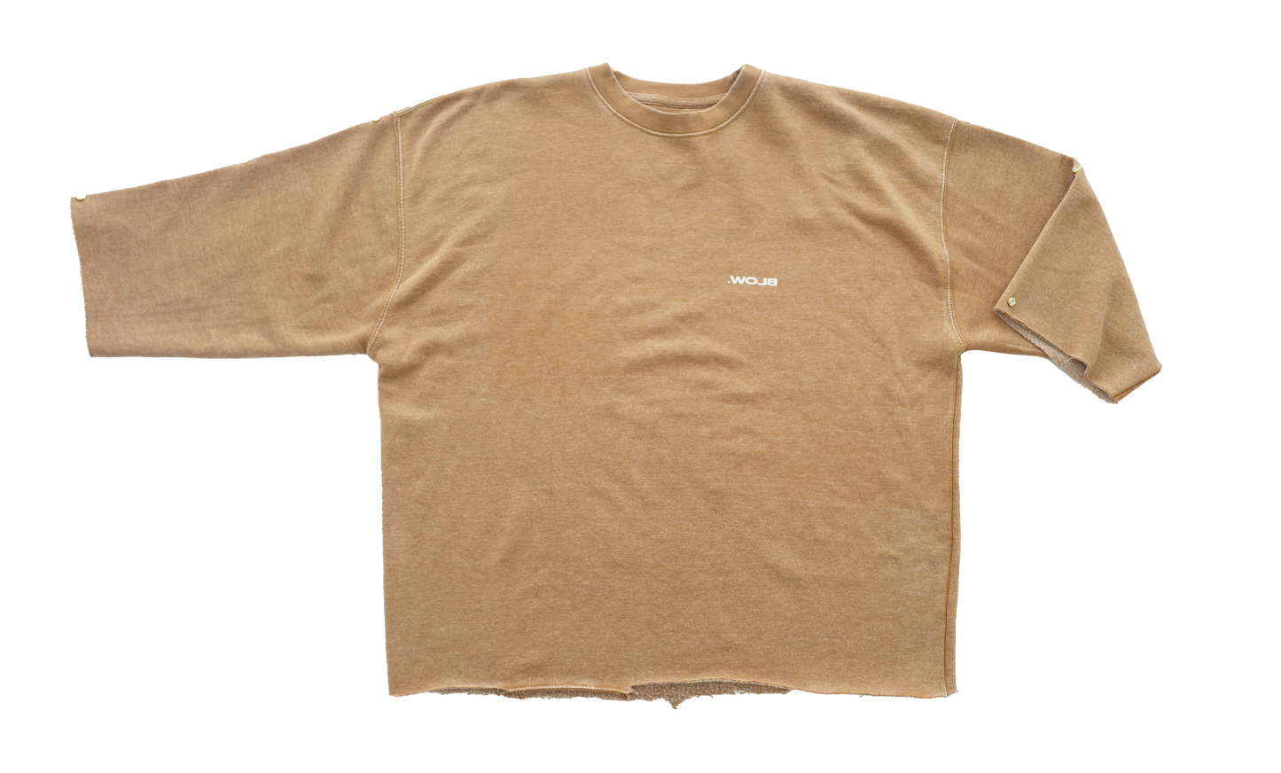 Logo. 3/4 Sleeve Sweatshirt (Tan)