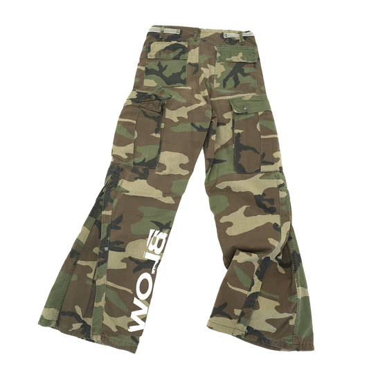 Vintage. Wide Leg Army Pants (Cargo)